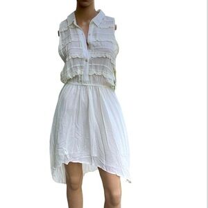 Forever 21 white sleeveless summer dress